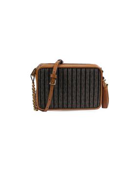 mk风琴包怎么选, Michael Kors | Michael Kors Jet Set Charm Brown Logo Crossbody Bag商品图片 