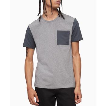 Calvin Klein | Men's Colorblocked Pocket T-Shirt商品图片,6折×额外8折, 额外八折