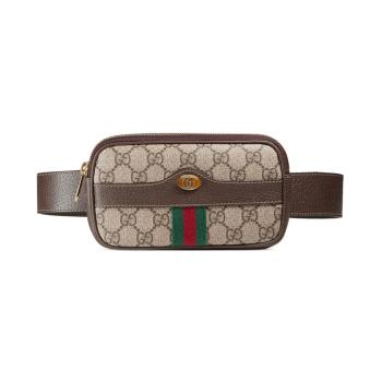 古驰腰包, Gucci | GUCCI 古驰 女士棕色Ophidia系列高级人造帆布腰包 519308-96IWS-8745商品图片 满$100享9.5折, 满折