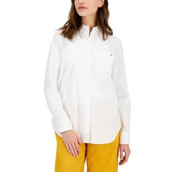 Tommy Hilfiger | Women's Cotton Chest-Pocket Shirt,商家Macy's,价格¥381