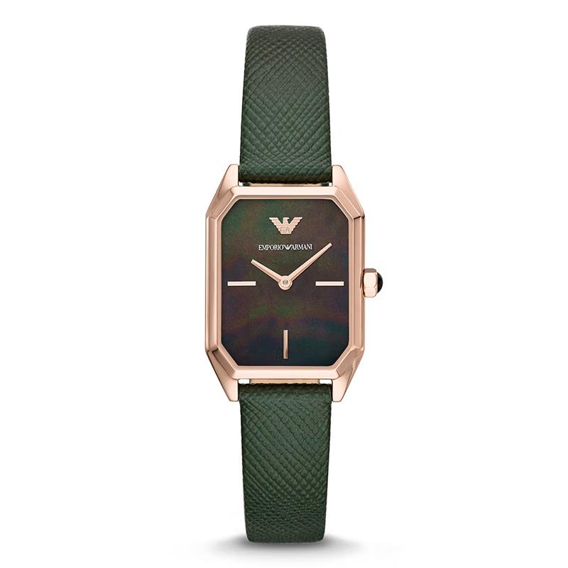 推荐阿玛尼手表女 时尚复古简约气质轻奢小众小绿表AR11149商品