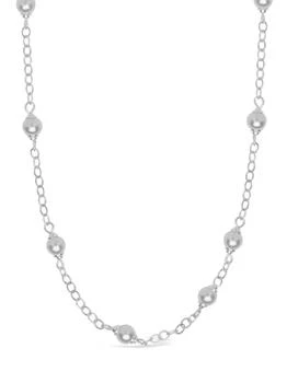 Sterling Forever | Stationed Pearl Face Mask Chain,商家Premium Outlets,价格¥246