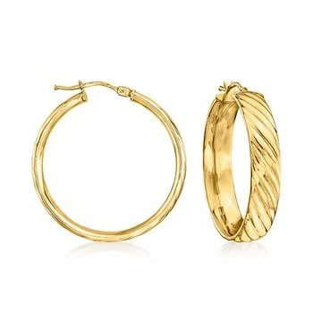 Ross-Simons | Ross-Simons Italian 18kt Yellow Gold Hoop Earrings,商家Premium Outlets,价格¥3356