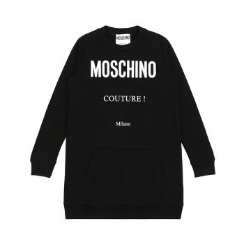 推荐MOSCHINO 女士黑色徽标棉质卫衣 EJ0443-5527-1555商品