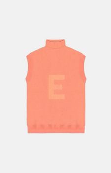Essentials | Women's Coral Mock Neck Sleeveless Sweatshirt商品图片,