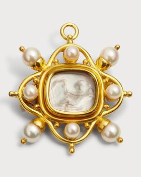 商品Crystal "Cherub with Sails" Brooch Pendant,商家Neiman Marcus,价格¥43796图片