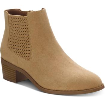 Style & Co | Style & Co. Womens Gerddie Faux Suede Perforated Ankle Boots商品图片,3.8折, 独家减免邮费
