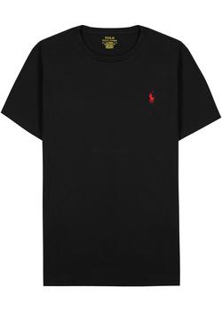 Ralph Lauren | Black cotton T-shirt商品图片,满$1享8.9折, 满折