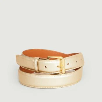 推荐Light Gold Leather Belt OR CLAIR MAISON BOINET商品