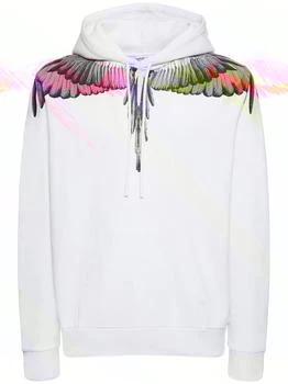 Marcelo Burlon | Icon Wings Print Cotton Hoodie 额外6.5折, 额外六五折