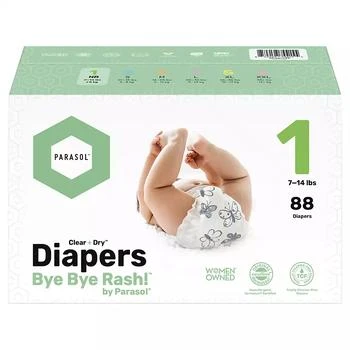 Parasol | Kids Clear+Dry Natural Disposable Diapers - Gift Bundle - 3 Giant Diaper Packs and 4 Wipe Packs,商家Macy's,价格¥628