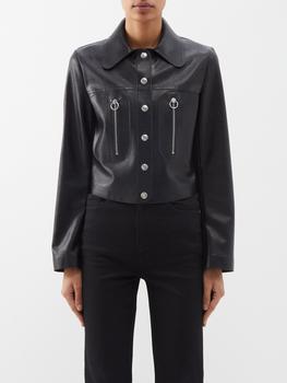 商品Stella McCartney | Press-stud faux-leather biker jacket,商家MATCHES,价格¥6295图片