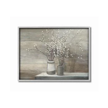 Stupell Industries | Willow Still Life Gray Framed Texturized Art, 11" L x 14" H,商家Macy's,价格¥427