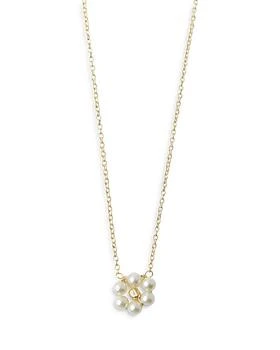 Argento Vivo | Mother Of Pearl Flower Pendant Necklace, 16-18",商家Bloomingdale's,价格¥270