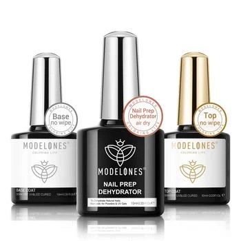 MODELONES | Nail Dehydrator with Top & Base Coat Set 10ml,商家MODELONES,价格¥64