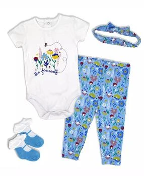 Lily & Jack | Baby Girls Bee Yourself Bodysuit, Leggings, Socks and Headband, 4 Piece Set,商家Macy's,价格¥202