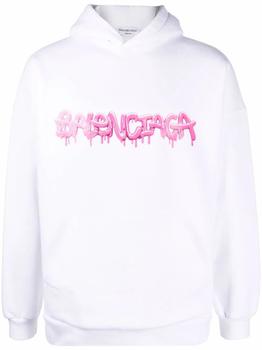 巴黎世家卫衣价格, Balenciaga | Balenciaga Women's White Cotton Sweatshirt商品图片 