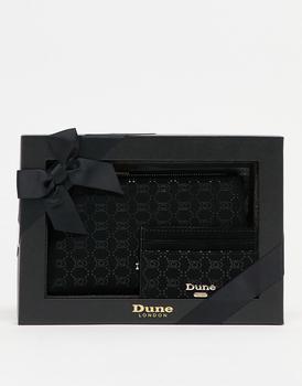 商品Dune | Dune pouch and card holder gift set in black monogram,商家ASOS,价格¥282图片