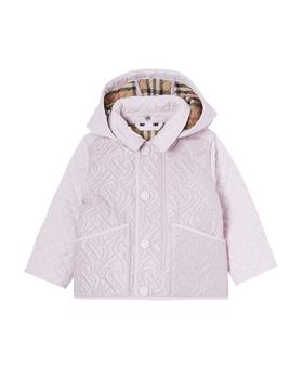 推荐Girl's Giaden Detachable Hood Monogram Quilted Jacket, Size 6M-2商品