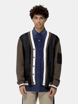 product Konus Men's Cardigan With Polyester Panel in Olive image
