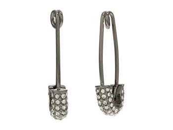 推荐Pave Safety Pin Earrings商品