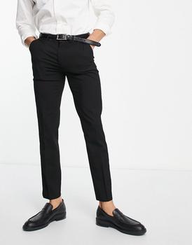 River Island | River Island skinny smart trousers in black商品图片,