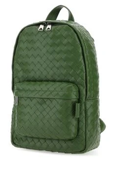 Bottega Veneta | Dark green leather backpack 