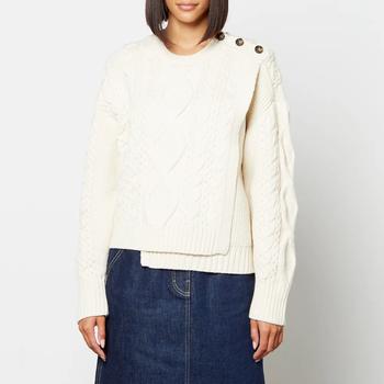 3.1 Phillip Lim | 3.1 Phillip Lim Cable-Knit Wool-Blend Jumper商品图片,满$345减$110, 满减