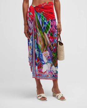 Camilla是什么牌子, Camilla | Birds Of A Feather Long Sarong Coverup商品图片 