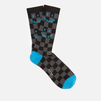 推荐PS Paul Smith Smile Print Logo-Detailed Cotton-Blend Socks商品