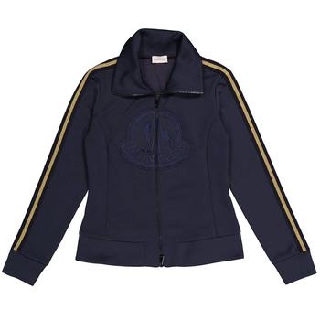 美国Moncler, Moncler | Logo Embroidered Cotton-blend Sweat Jacket商品图片 5.6折