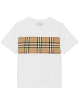 Burberry | Vintage check panel t-shirt,商家GRIFO210,价格¥683