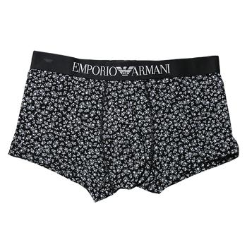 时尚阿玛尼内裤男装, Emporio Armani | Emporio Armani 安普里奥 阿玛尼 男士印花棉质平角内裤黑色 111389-5A504-85420商品图片 满$100享9.5折, 满折