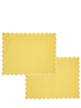 商品THE CONRAN SHOP | Set Of 2 Scalloped Edge Placemats,商家LUISAVIAROMA,价格¥461图片