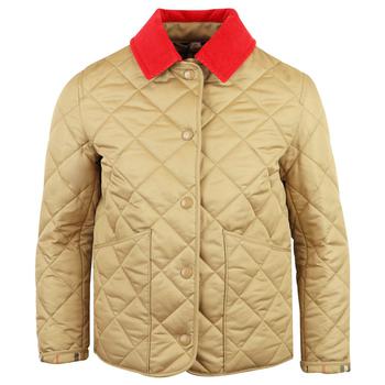 商品Burberry | Archive Beige Quilted Daley Jacket,商家Designer Childrenswear,价格¥2167图片