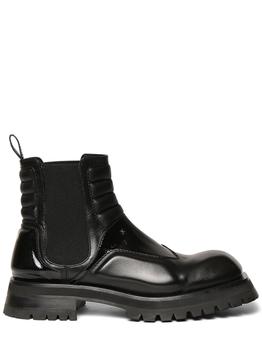 Balmain | Army Leather Chelsea Boots商品图片,5折