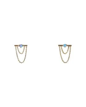 WWAKE | 14K Yellow Gold Opal Linn Chain Drop Earrings,商家Bloomingdale's,价格¥3527