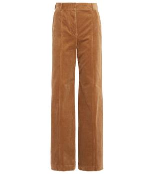 Burberry | High-rise corduroy pants商品图片,