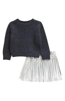 Splendid | Star Velour Sweatshirt & Skirt Set,商家Nordstrom Rack,价格¥255