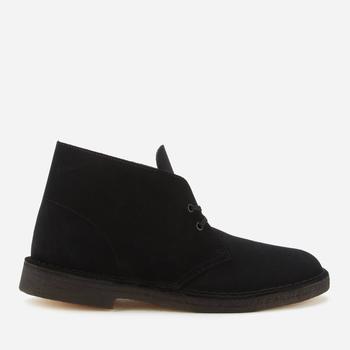 推荐Clarks Originals Men's Suede Desert Boots - Black商品