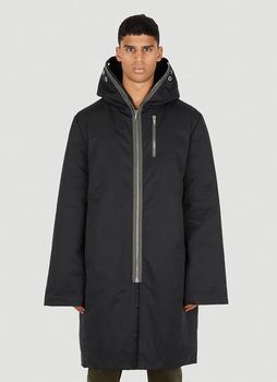 推荐Extended Zip Duvet Coat in Black商品