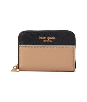 Kate Spade | Morgan Color-Blocked Saffiano Leather Zip Card Case商品图片,8折, 独家减免邮费