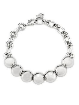 商品Versace | Silvertone Beaded Chain Necklace,商家Saks Fifth Avenue,价格¥16990图片