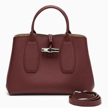 推荐Longchamp Roseau M plum bag商品