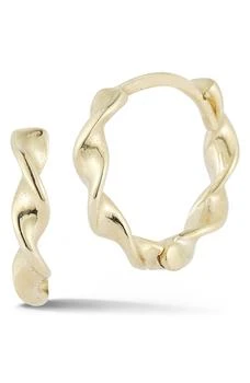 Ember Fine Jewelry | 14K Yellow Gold Twisted Hoop Earrings,商家Nordstrom Rack,价格¥1744