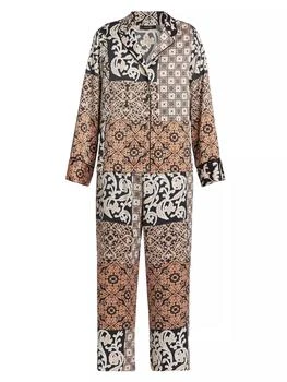 Natori | Tapestry Patchwork​ 2-Piece Pajama Set,商家Saks Fifth Avenue,价格¥1462