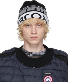 product Reversible Black & White Canada Goose Edition Wool Beanie image