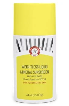 First Aid Beauty | Weightless Liquid Mineral Sunscreen with Zinc Oxide SPF 30,商家Nordstrom Rack,价格¥267