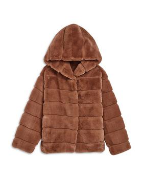 推荐Unisex Goldie Camel Faux Fur Hooded Jacket - Little Kid, Big Kid商品