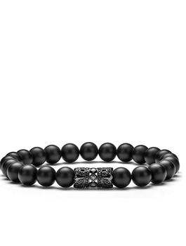 商品Stephen Oliver | Black Plated Matte Onyx Cz Bracelet,商家Premium Outlets,价格¥1043图片